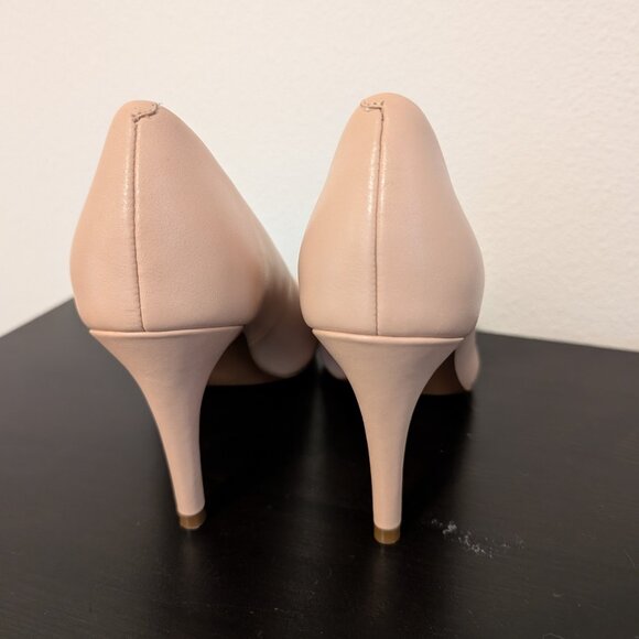 Cream Cole Haan Peep-Toed Heels, Size 7.5 - Picture 4 of 8